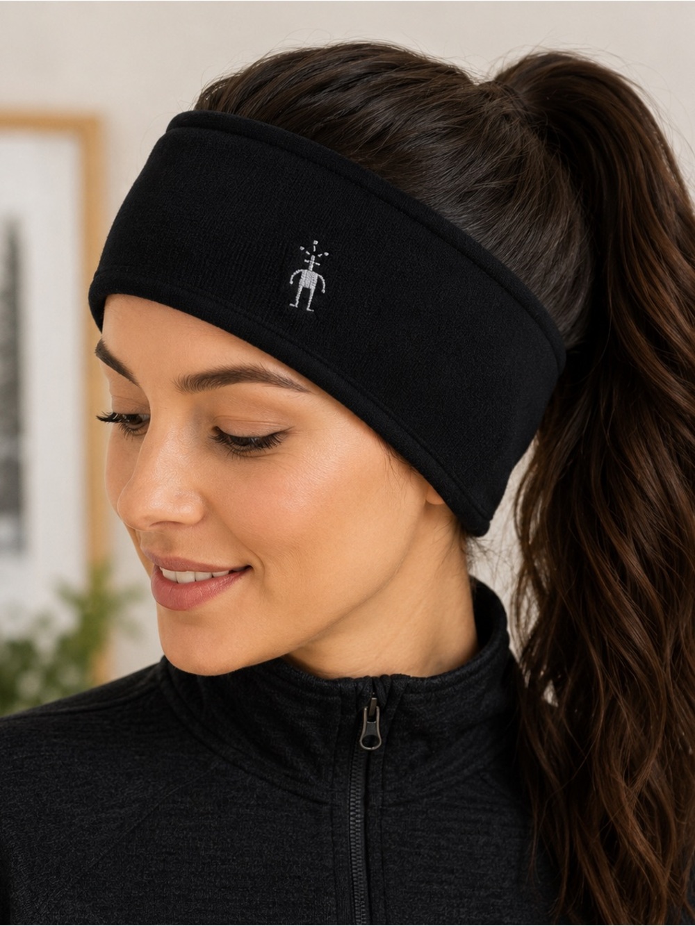 Smartwool 100% Merino Wool Black Headband Ear Warmer One Size Unisex